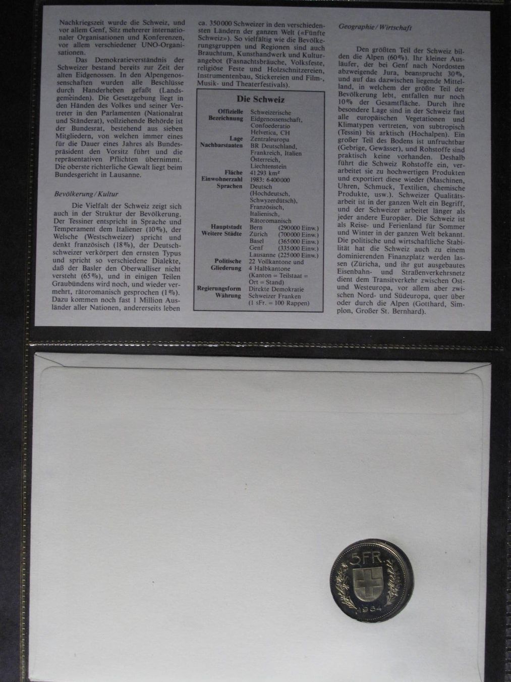Alle Münzen: Numisbrief Schweiz Matterhorn 1986 – Gebraucht aus Wil SG von fva01 1