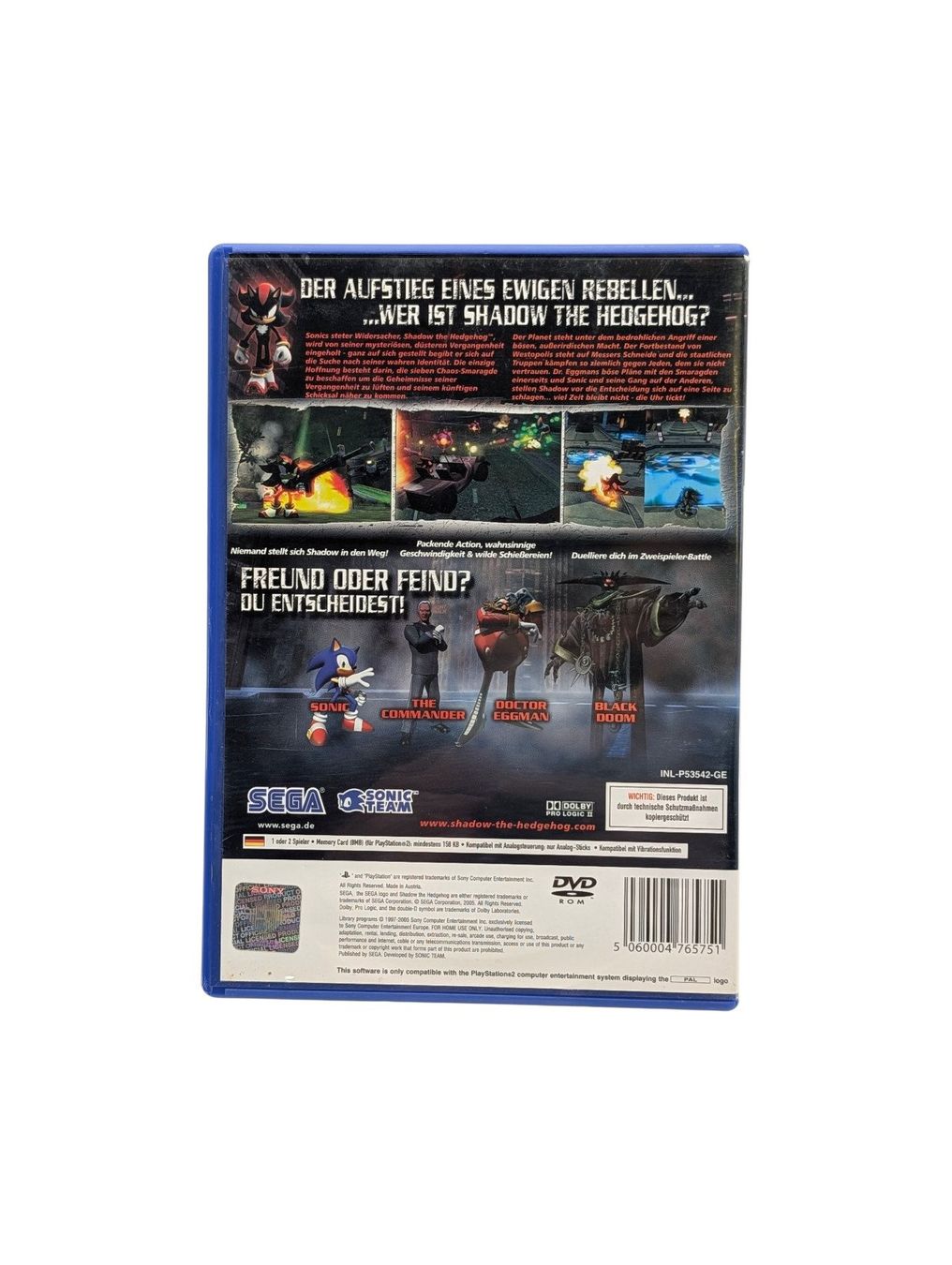 Sony Giochi: Shadow the Hedgehog PlayStation 2 – Usato da Domat/Ems venduto da IsseldorsShop 1