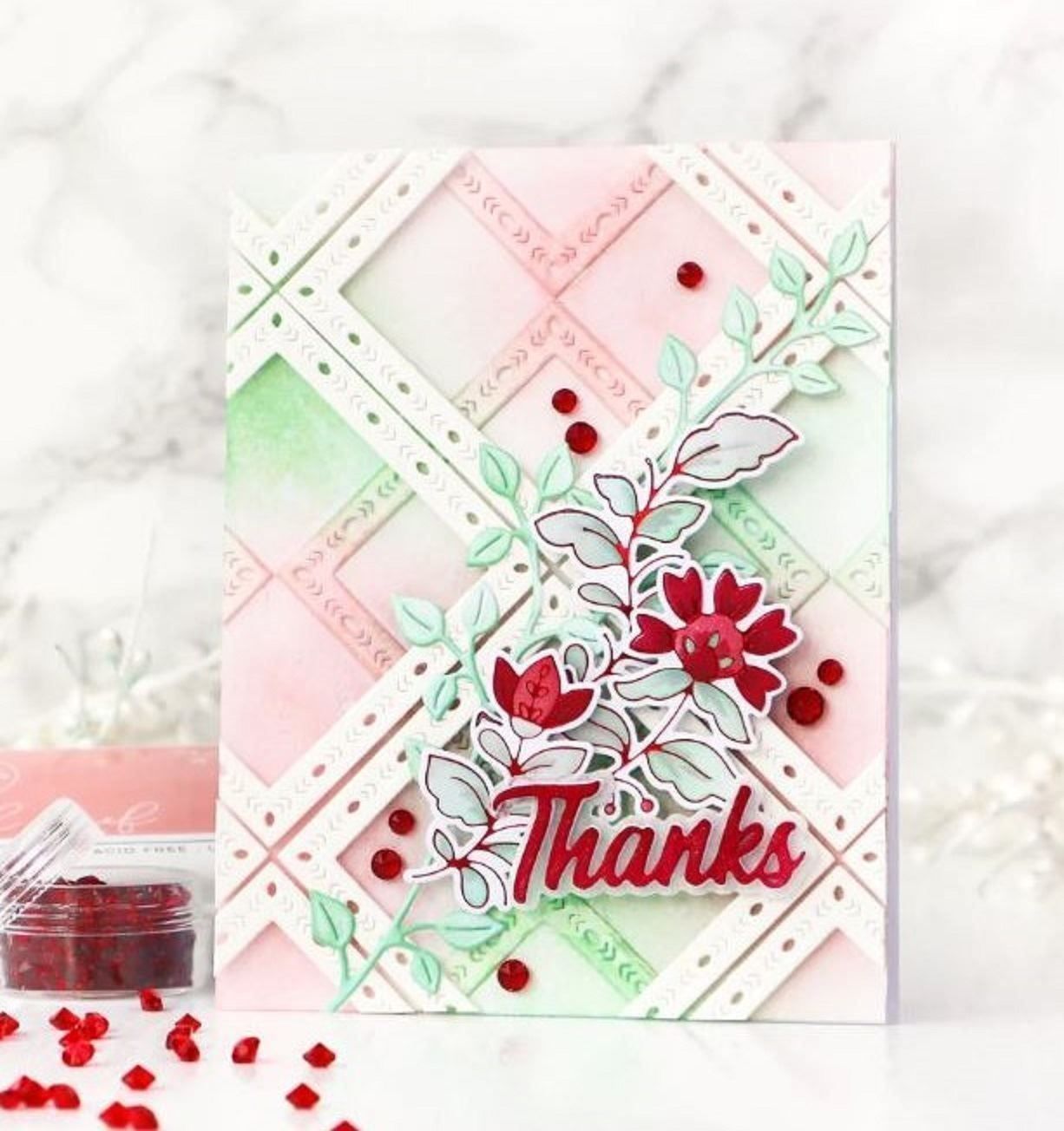 Sciablone: Pinkfresh 6er Set Dies **Folk Edge Squares** – Nuovo e nell'imballaggio originale da Rubigen venduto da rofi100 6
