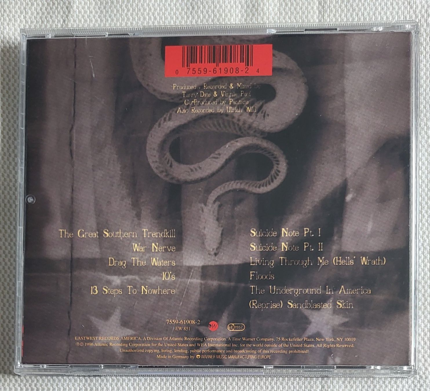 CD: Pantera - The great southern trendkill – Usato da Villars-sur-glane venduto da Epsilonhike 1