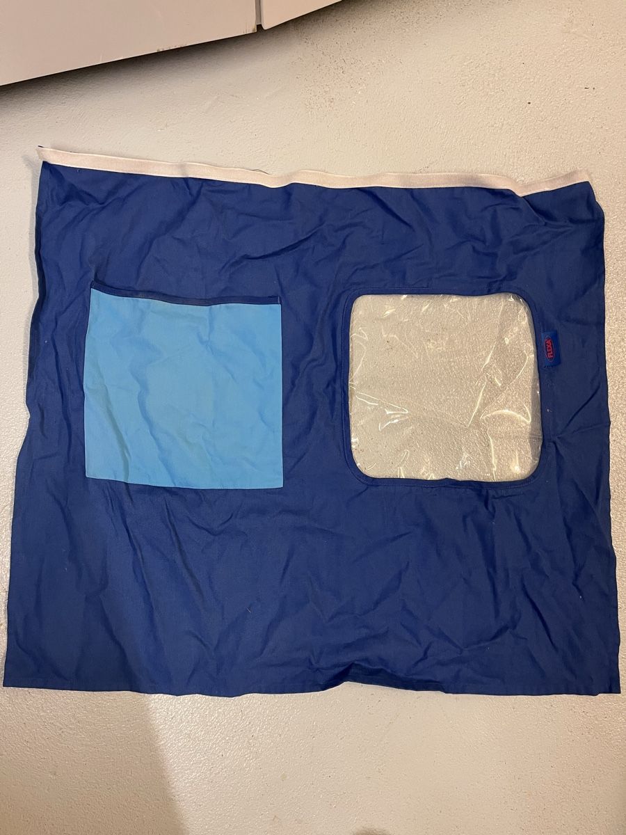 Tende: Flexa Vorhang blau mit Tasche und Fenster – Usato da Neftenbach venduto da Anba78