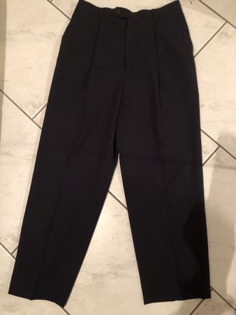 Oscar Jacobson Anzugshose, dunkelblau, G. 38 Polyester/Wolle