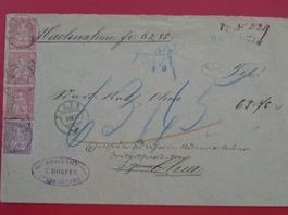 1877 Brief von ZIZERS: 0.80, INLANDFRANKATUR, ungewöhnlich!
