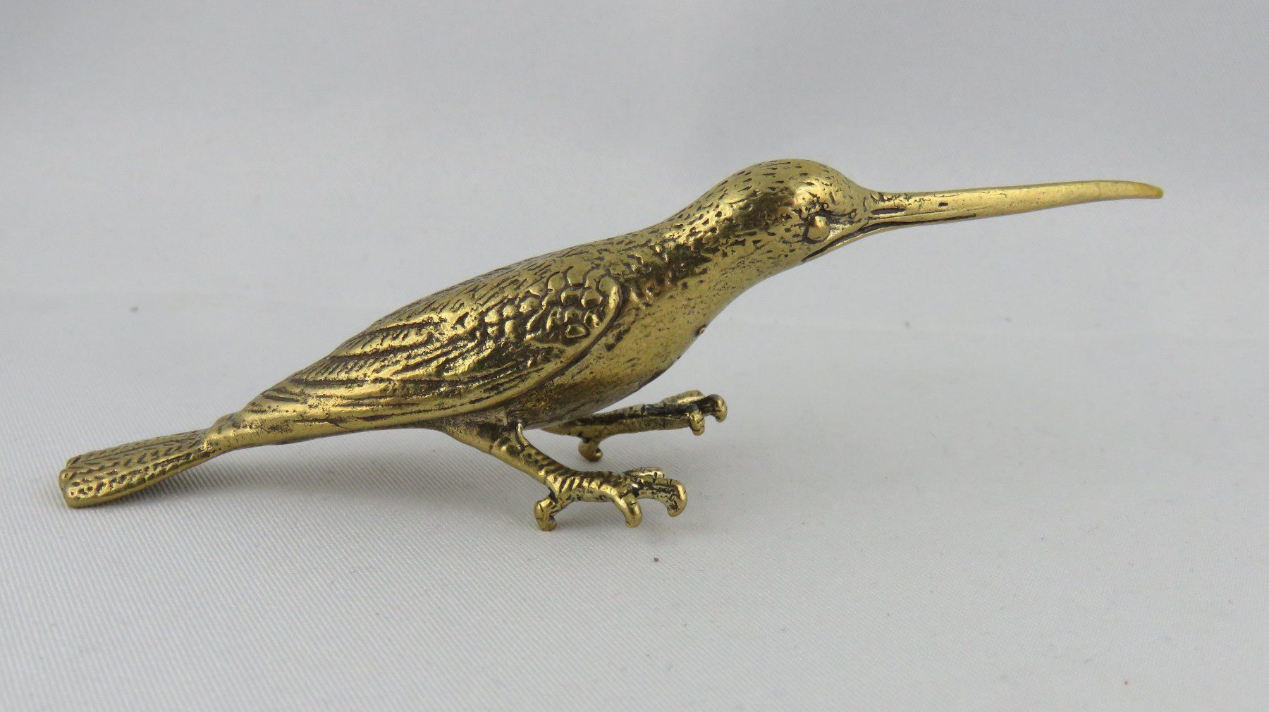Statuette: VOGEL - Deko  Messing Figur - 11x2,5cm – Nuovo e nell'imballaggio originale da Grenchen venduto da Yamahwildstar16 3