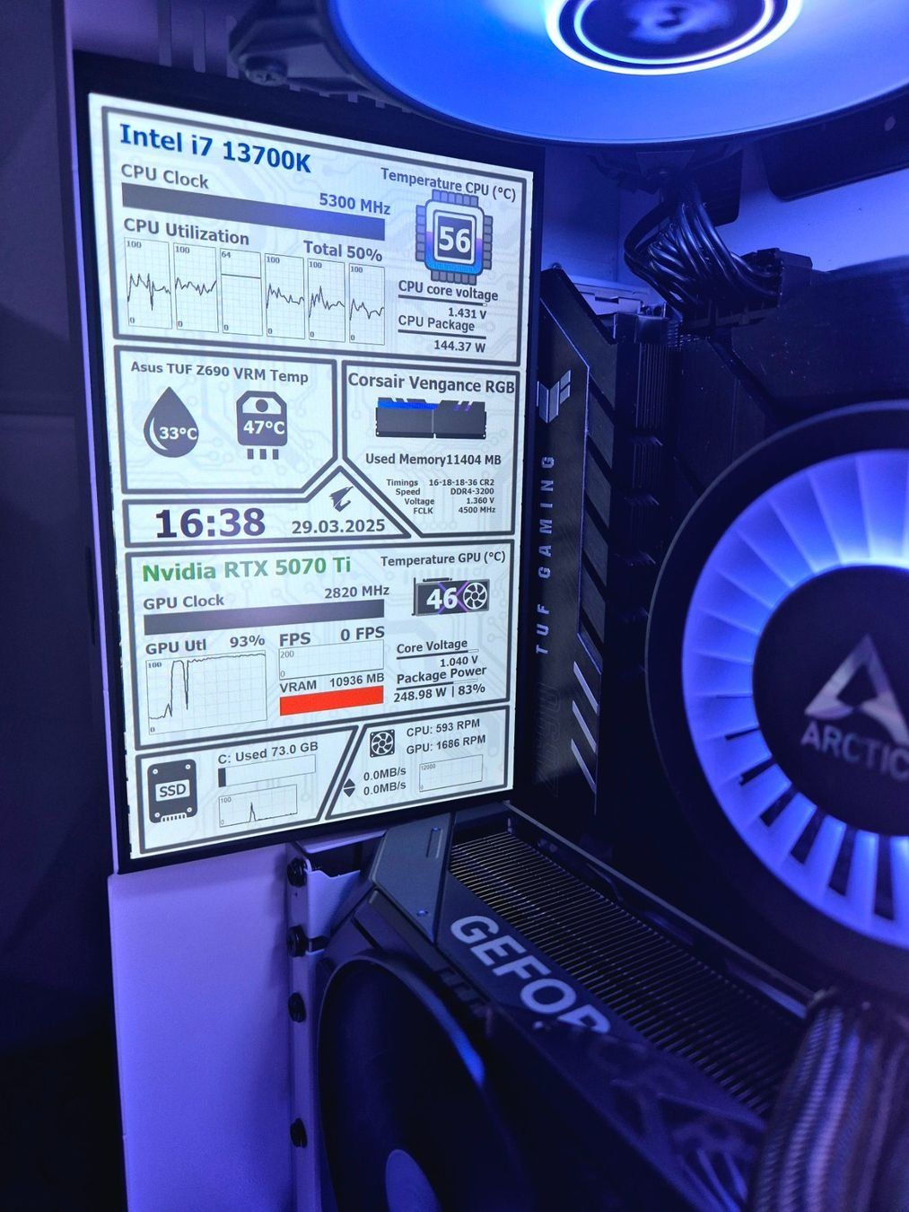 PCs: High End Gaming PC mit RTX 5070TI – D'occasion à Heinrichswil par ben_9ktx 2