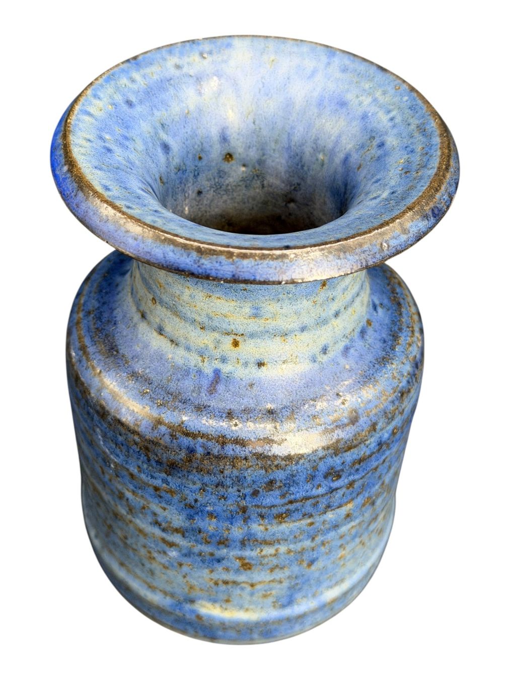Vasi & Recipienti: Superbe vase en grés émaillé Raku signée monogramme KF – Usato da Morges venduto da vintiques 4