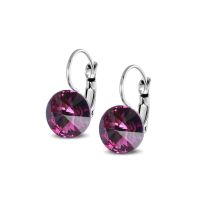 Ohrringe versilbert Primero Crystals 14 mm