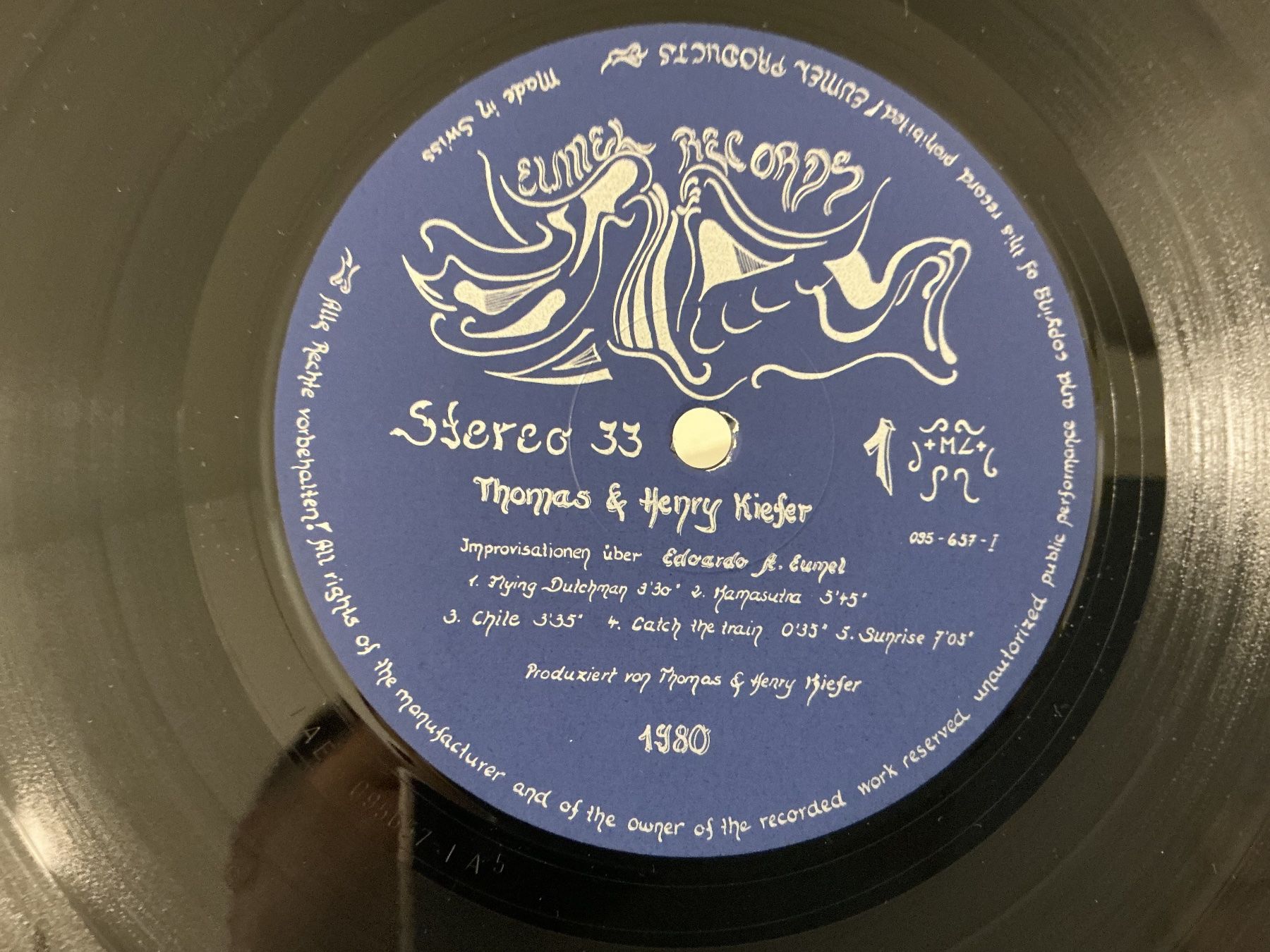 Dischi in vinile: Thomas & Henry Kiefer LP Edoardo Eumel – Usato da Winterthur venduto da Tumko-Vinyl 2