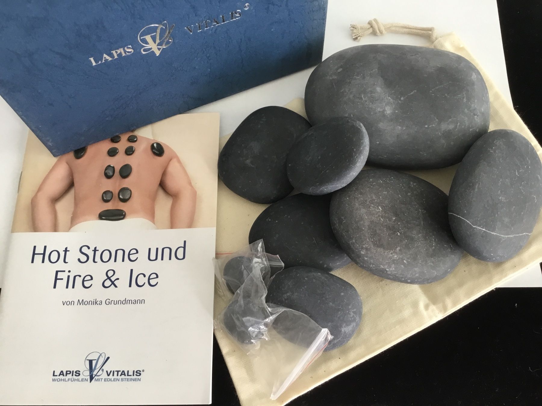 Minerali & Pietre curative: Hot Stone home set – Nuovo e nell'imballaggio originale da Doppleschwand venduto da Fortuna5859
