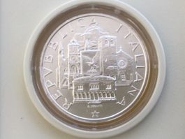 ITALIA **Sehr schöne 500 Lire silber collegio unito 1985