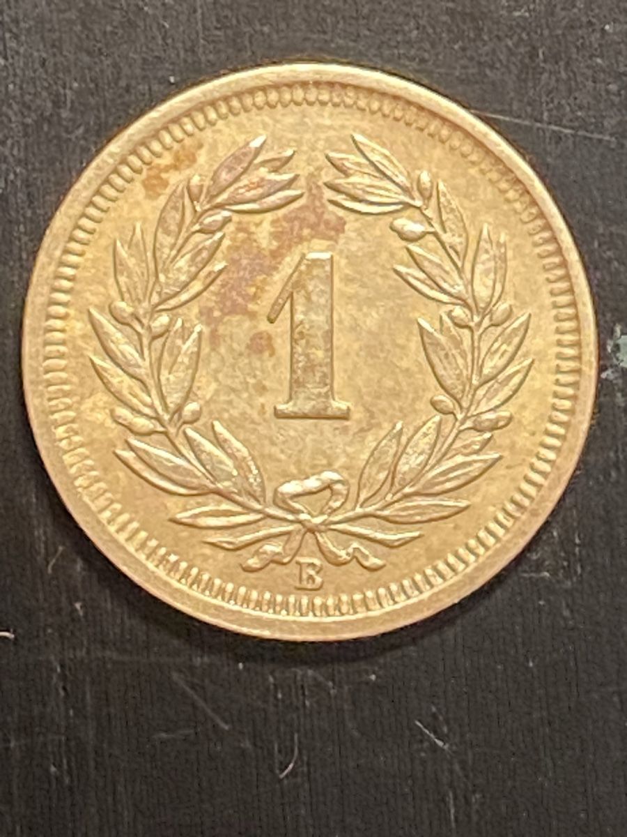 Alle Münzen: CH, 1 ct 1941 ct Bronze  – Gebraucht aus Corsier-sur-Vevey von Ginoarturo