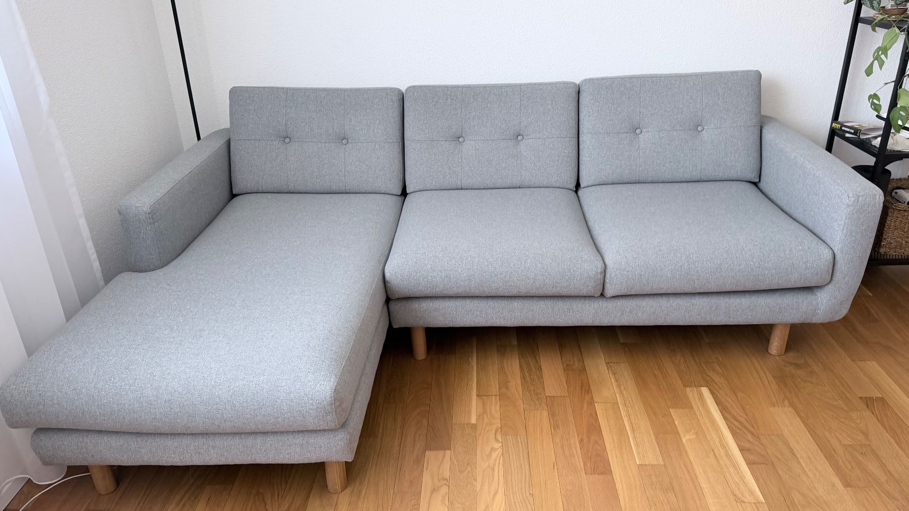 Sofacompany Divani: SOFACOMPANY Conrad Sofa mit Récamiere links, light grey – Usato da Grenchen venduto da lrwdmr 1