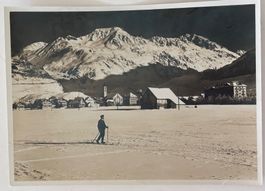 Vintage Photo  J. Gaberell - Andermatt gegen Oberalp, Winter