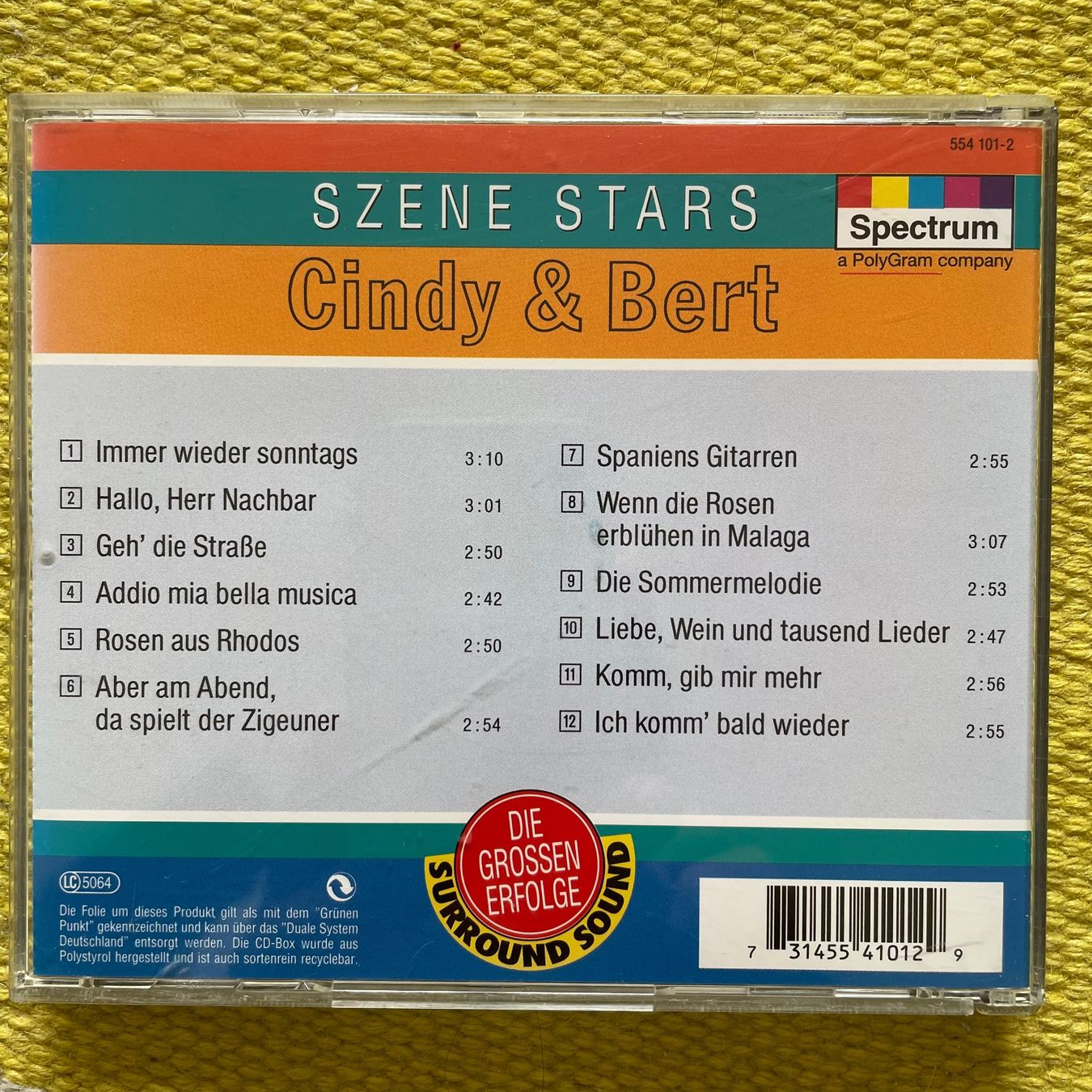 CD: CINDY&BERT-DIE GROSSEN ERFOLGE – Usato da Rorschacherberg venduto da CD-Roli 1