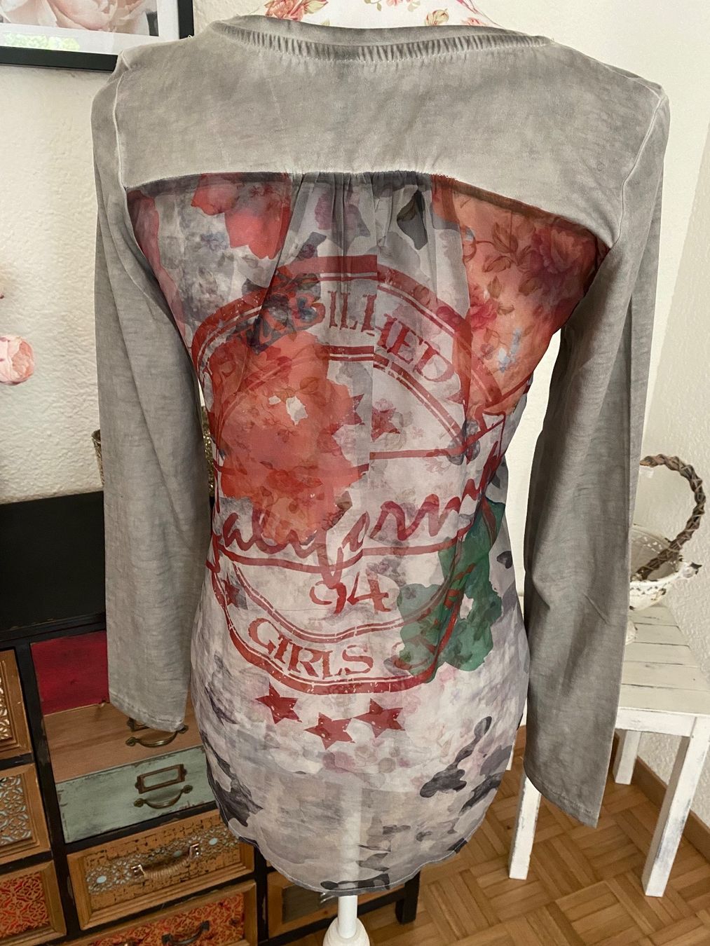 Camicette: Key Largo Blusen Shirt hellgrau Gr S – Usato da Schönenberg ZH venduto da Pfupfli1 3