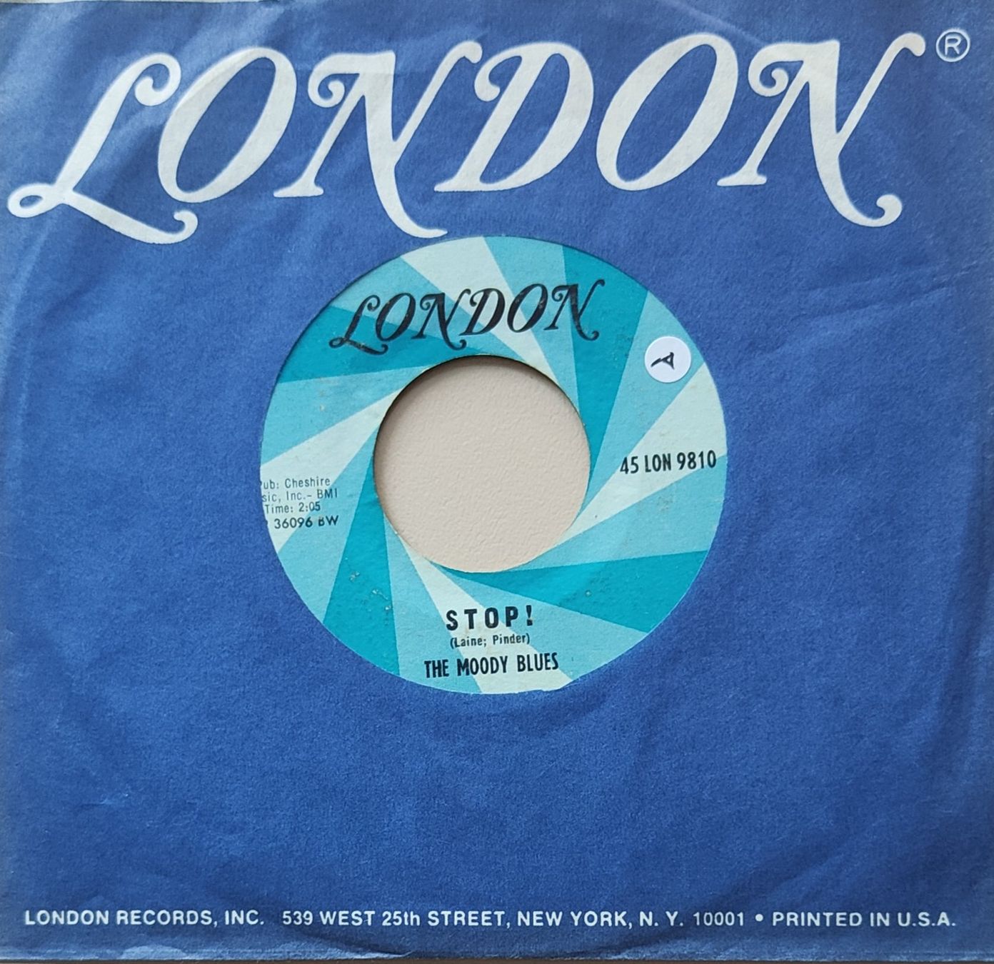 Dischi in vinile: Vinyl-Single Moody Blues - Stop! – Usato da Langenthal venduto da Modo39