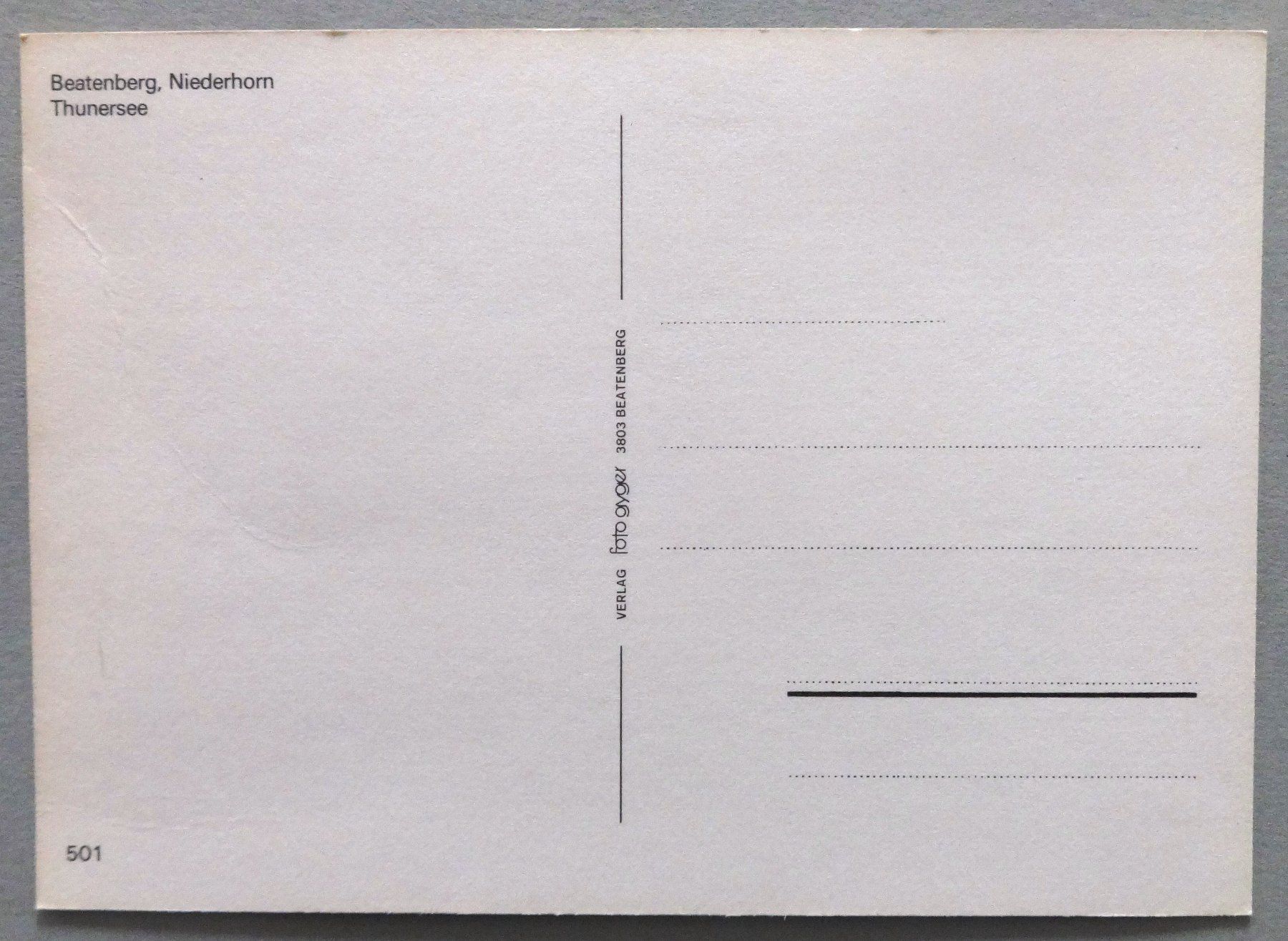 Cartes postales: Beatenberg, Niederhorn, Thunersee – D'occasion à Fétigny par Billy2miny 1