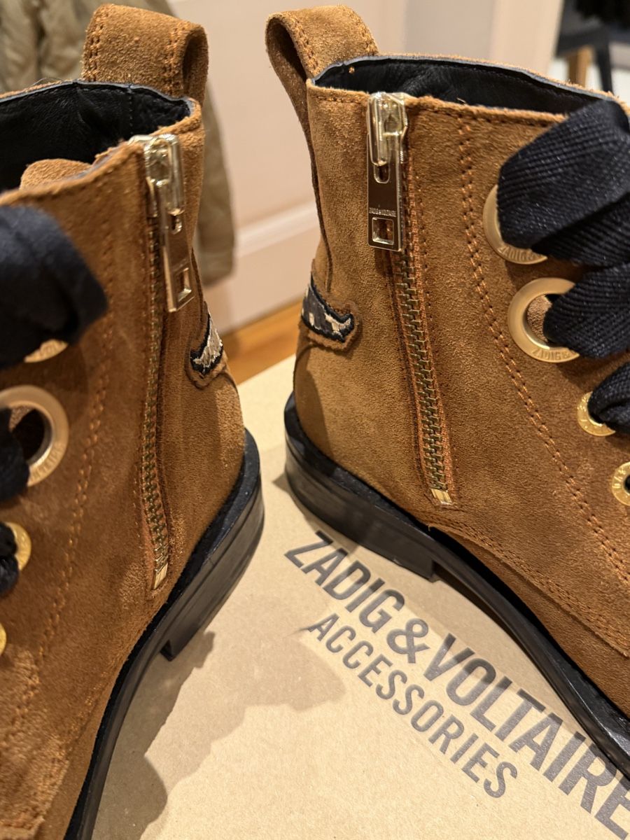 Zadig & Voltaire Damenschuhe: Zadig&Voltaire brown leather ankle boots size 39 – Gebraucht aus Genève von jud_xrl8 3