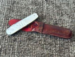 Altes Sackmesser Riethmüller Zürich Perlmutt 1950er TOP RAR