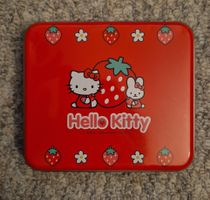 Süsse Hello Kitty Blechdose mit Notizzettel