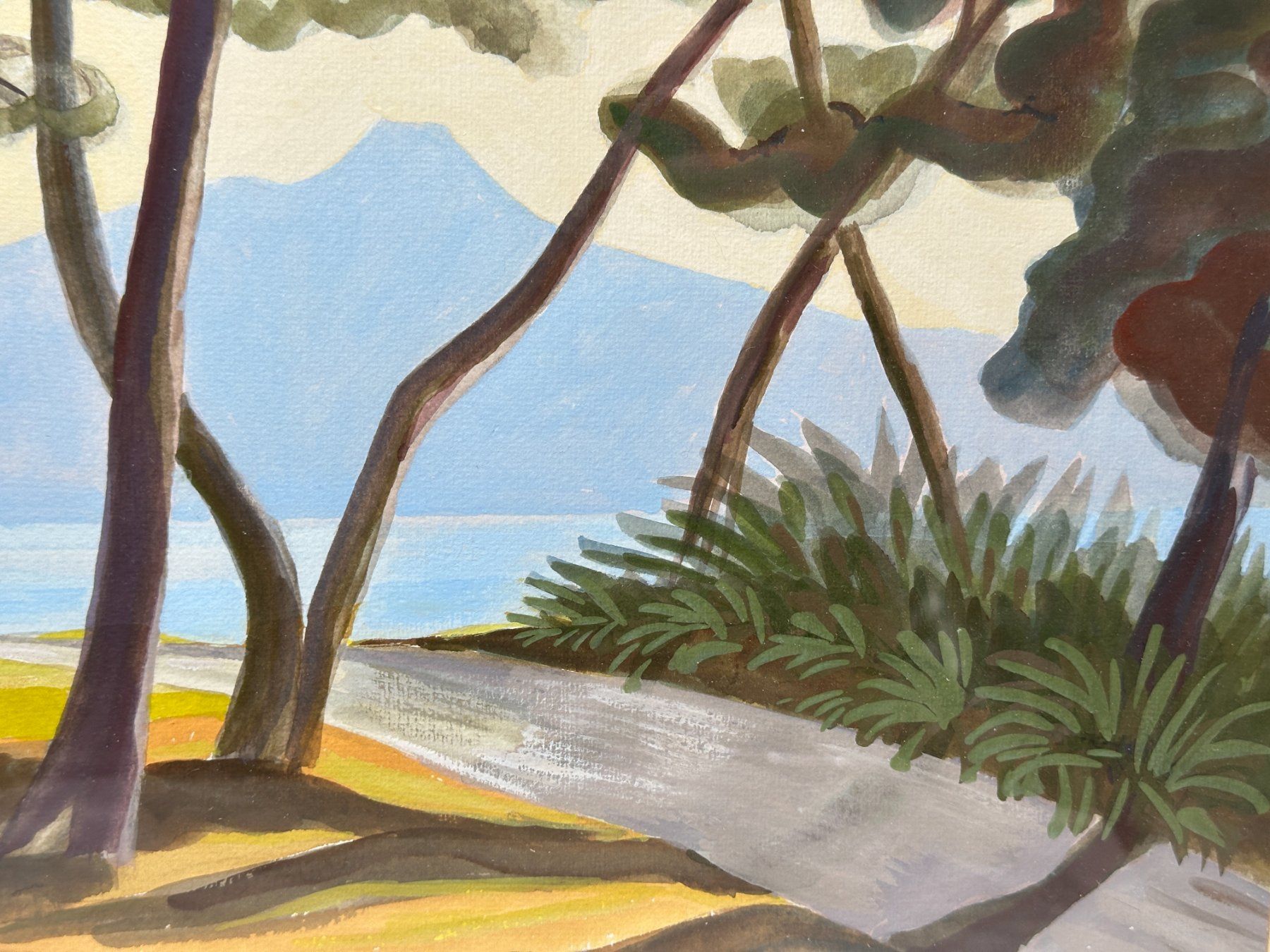 Dipinti: Superbe aquarelle paysage Lac Léman Vidy. Signée – Usato da Morges venduto da MeeBee 3