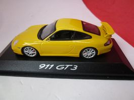 Porsche 911 GT3 - gelb - Minichamps - 1 1 Rückspiegel !