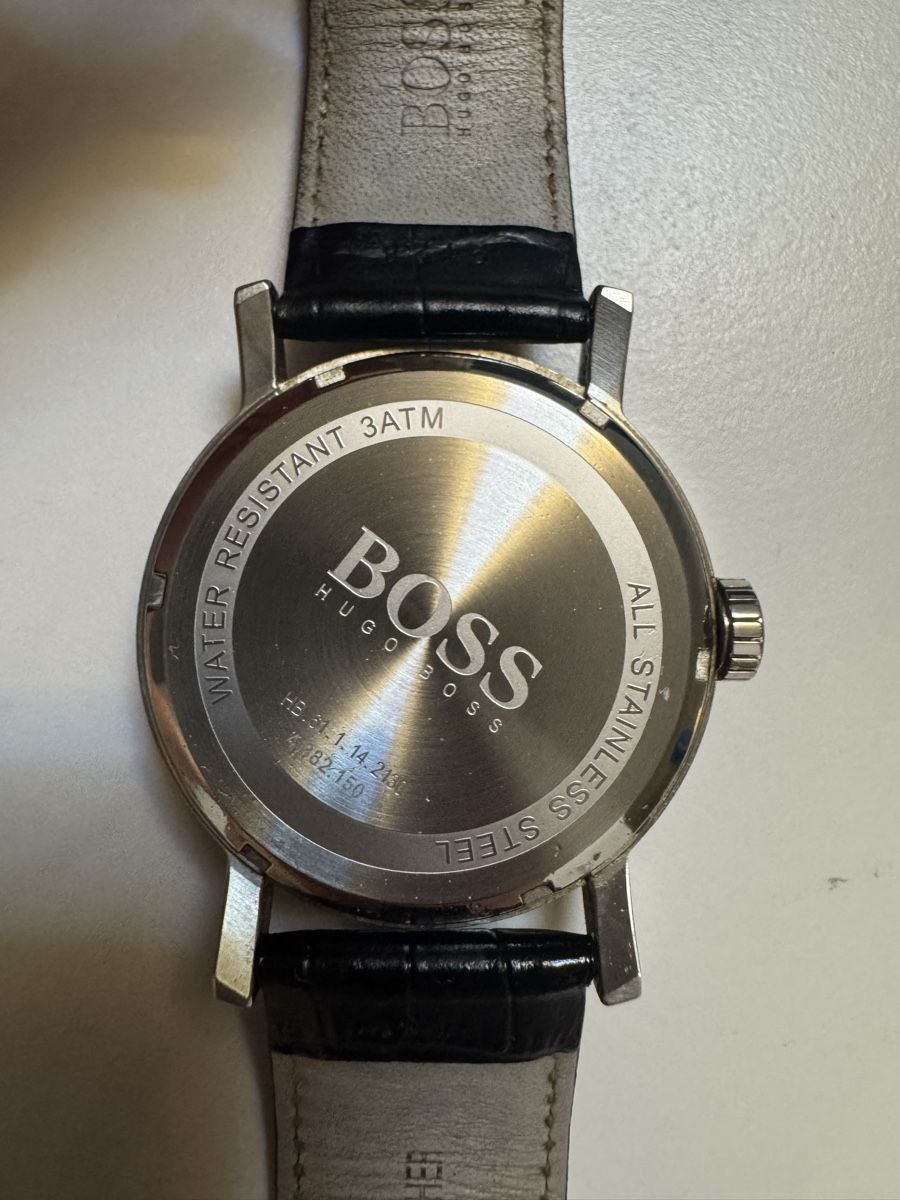Hugo Boss Armbänder & -reifen: Herrenuhr Hugo Boss mit Lederband  – Gebraucht aus Stetten AG von Dekis-Tradingcards 4