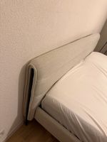 Stylish Queen Bed Frame - Modern Design, Neutral Tone.