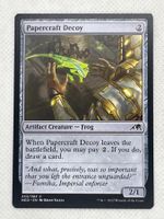 Magic Papercraft Decoy — seltene Karte