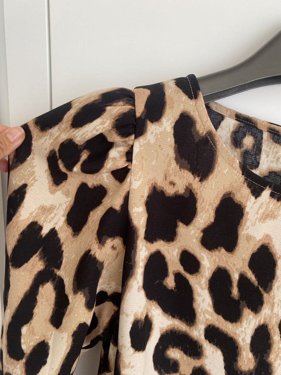 H&M Vestiti: Leopard Kleid mit Puffärmeln Gr. S 🐆 – Usato da Muri b. Bern venduto da Xconsultent 2