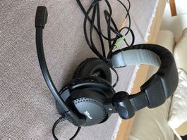 Headset mit Mikrofon für Gaming, Home-Office oder Schule