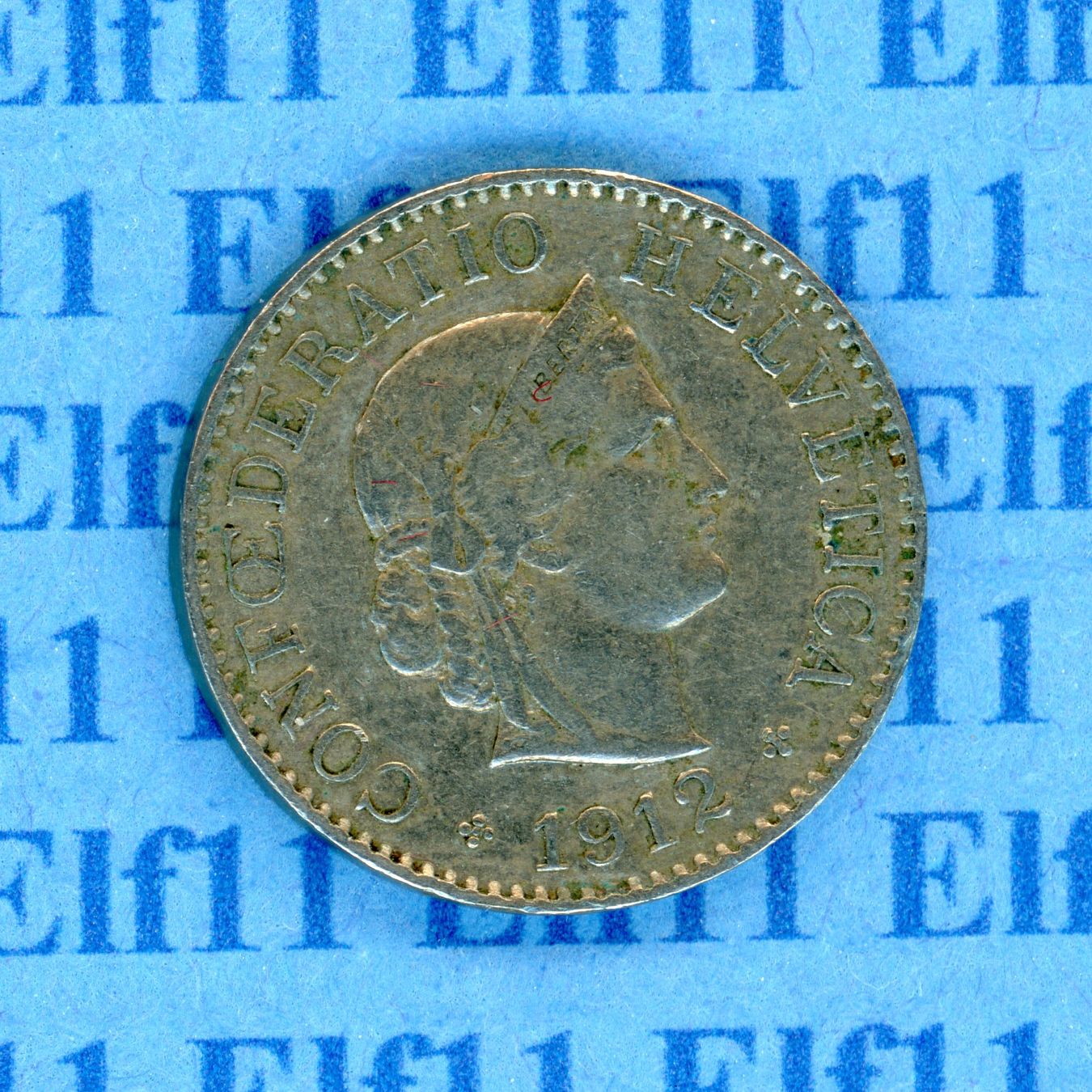 Tutti le monete: CHF___0.05 1912 ss+ 5 Rappen – Usato da Widnau venduto da Elf11