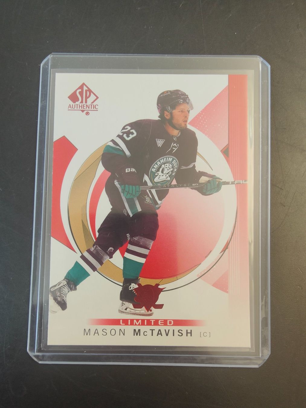 Carte collezionabili: Mason McTavish Anaheim Ducks SP Authentic Limited – Usato da Wangen SZ venduto da Sasch3