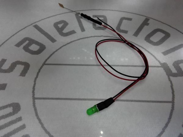 Componenti elettronici: LED 3mm, grün diffus, verkabelt 12V – Nuovo (secondo la descrizione) da Luzern venduto da Salefactory 3