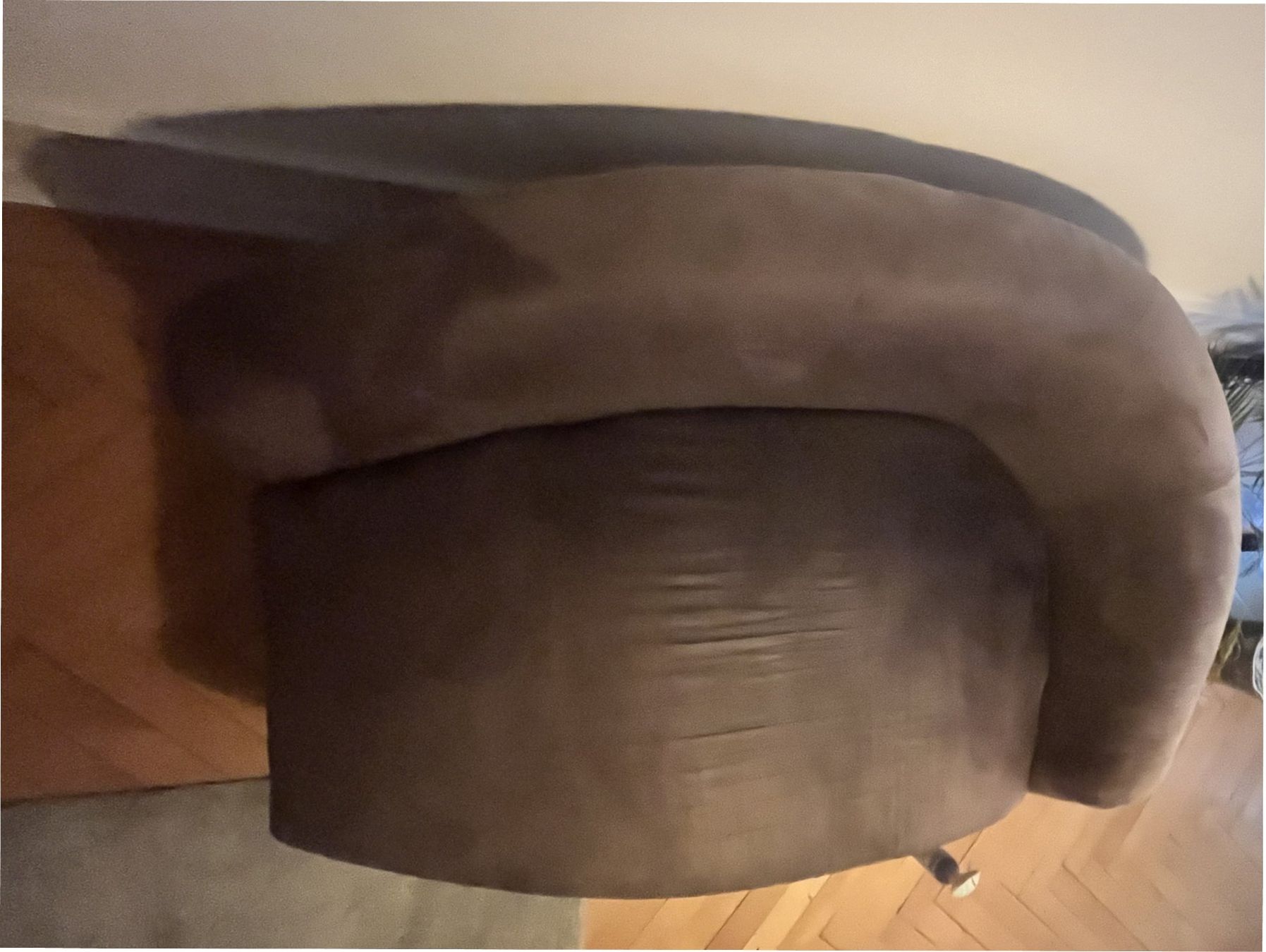 Divani: Rundes Lounge-Sofa / Grau, Microfaser – gebraucht – Usato da St. Gallen venduto da Jan0108 1