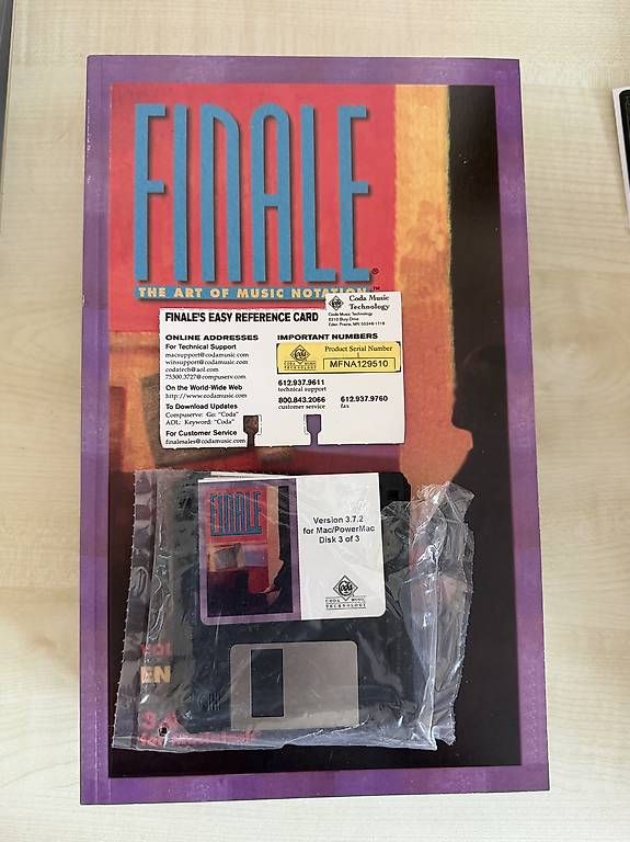 Software: Logiciel Finale 3.7 pour Macintosh – Usato da Corcelles-Payerne venduto da ano_rhf8 4