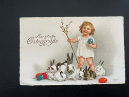 AK 1924 Herzliche Ostergrüsse    (G379)