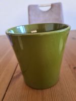 Grüner Keramik-Blumentopf