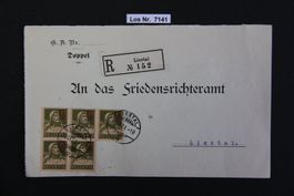 CH 1921 alter Beleg sauber gestempelt               Los 7141