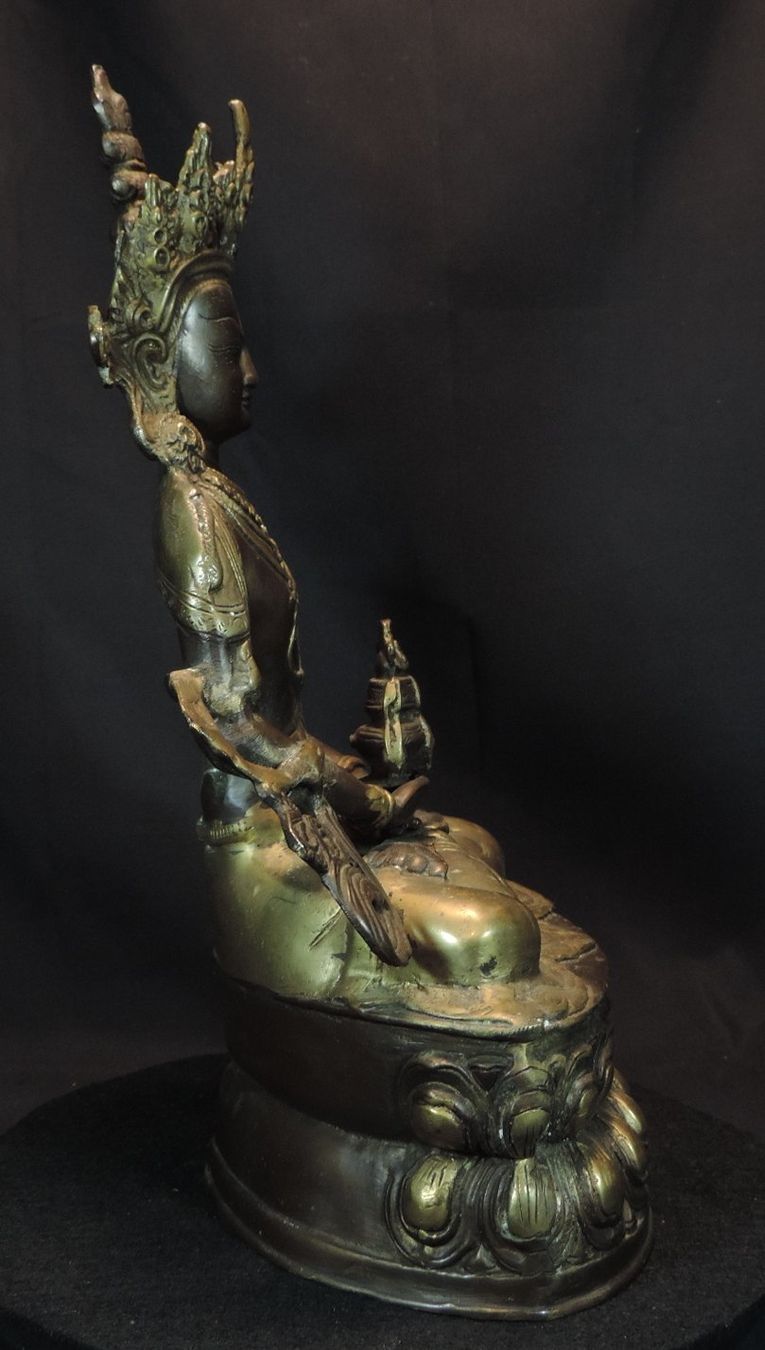 Skulpturen & Statuen: Buddha Figur Bronze, Sitzende Gottheit Nepal – Gebraucht aus Duggingen von roterbambus 3