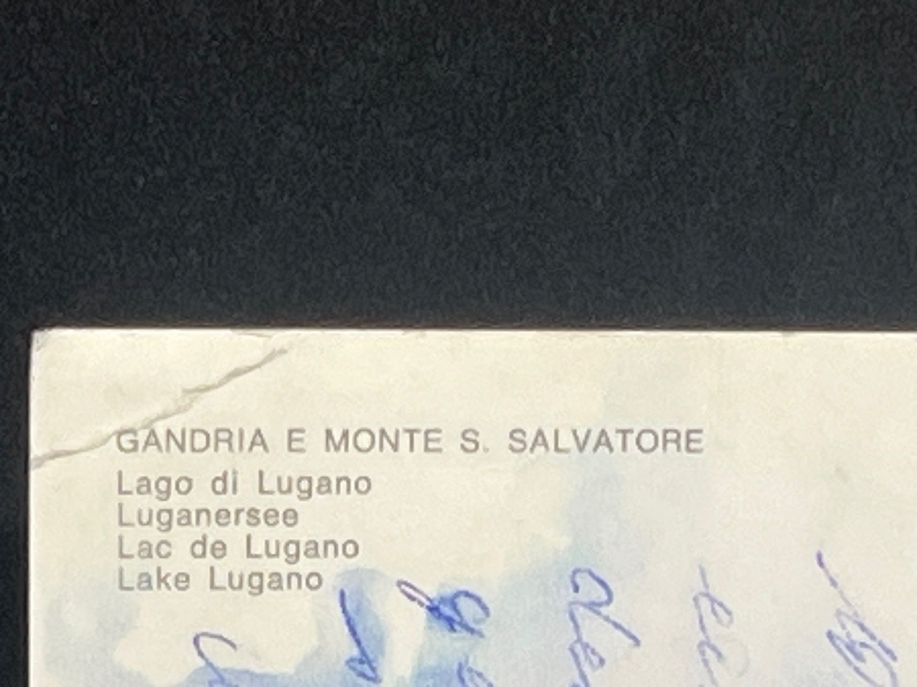 Cartoline postali: Ansichtskarte: Gandria e Monte S. Salvatore – Usato da Widnau venduto da Brusi9 2