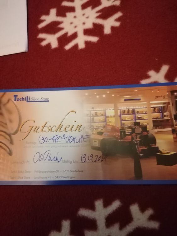 Gutschein für Schuhe Kaufen auf Ricardo