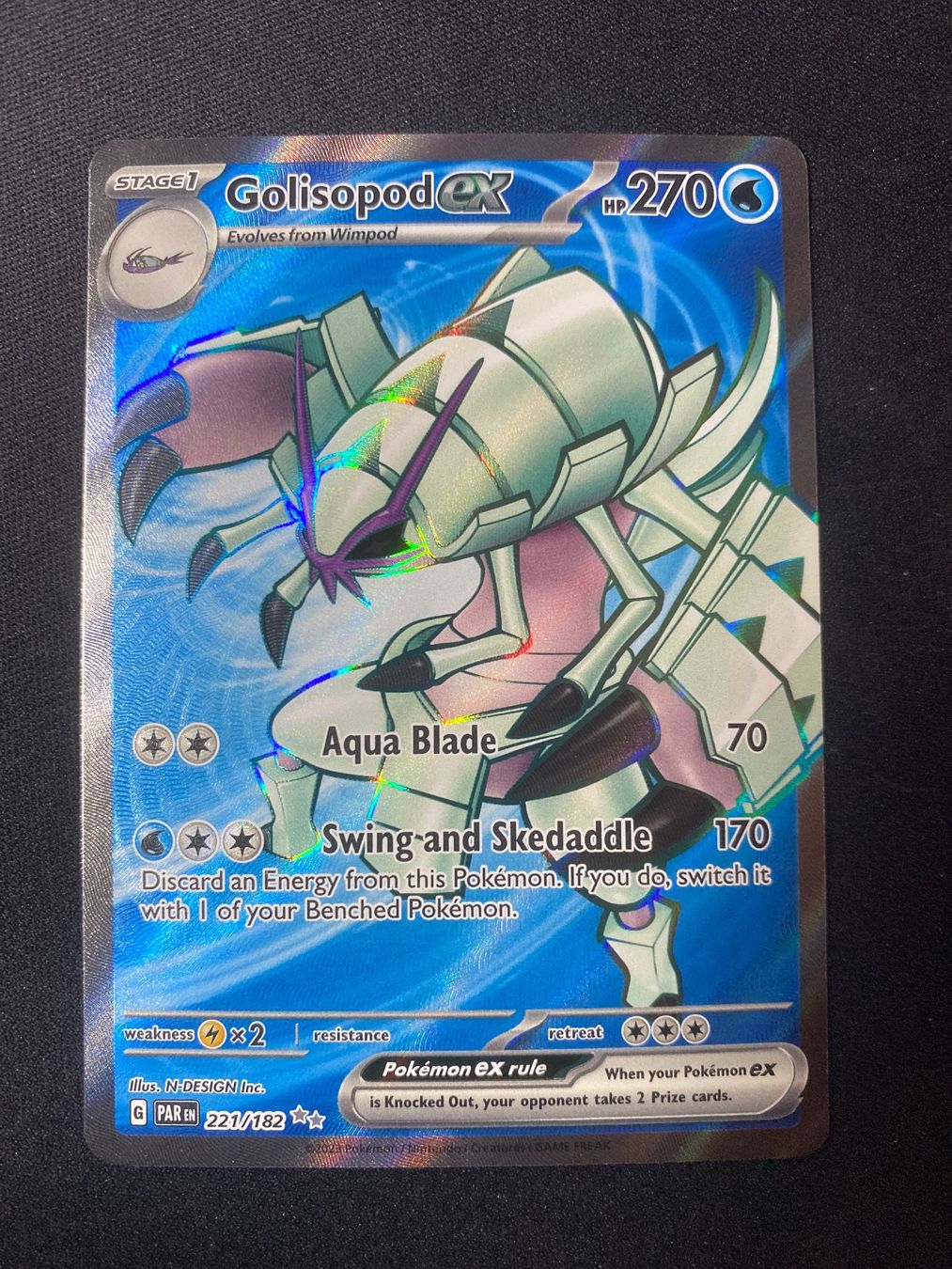Pokémon Sammelbilder & Trading cards: Golisopod ex 221 - Tectass ex - Paradox Rift - EN – Neu (gemäss Beschreibung) aus Hausen AG von Shrade
