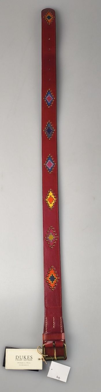 Cinture: Roter Ledergürtel  "Handmade in Vienna" – Usato da Rüti ZH venduto da Restwert_Rueti_ZH 1