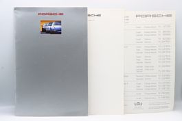 Porsche Modellprogramm 1992 Prospekt + Datenblatt&Preisliste