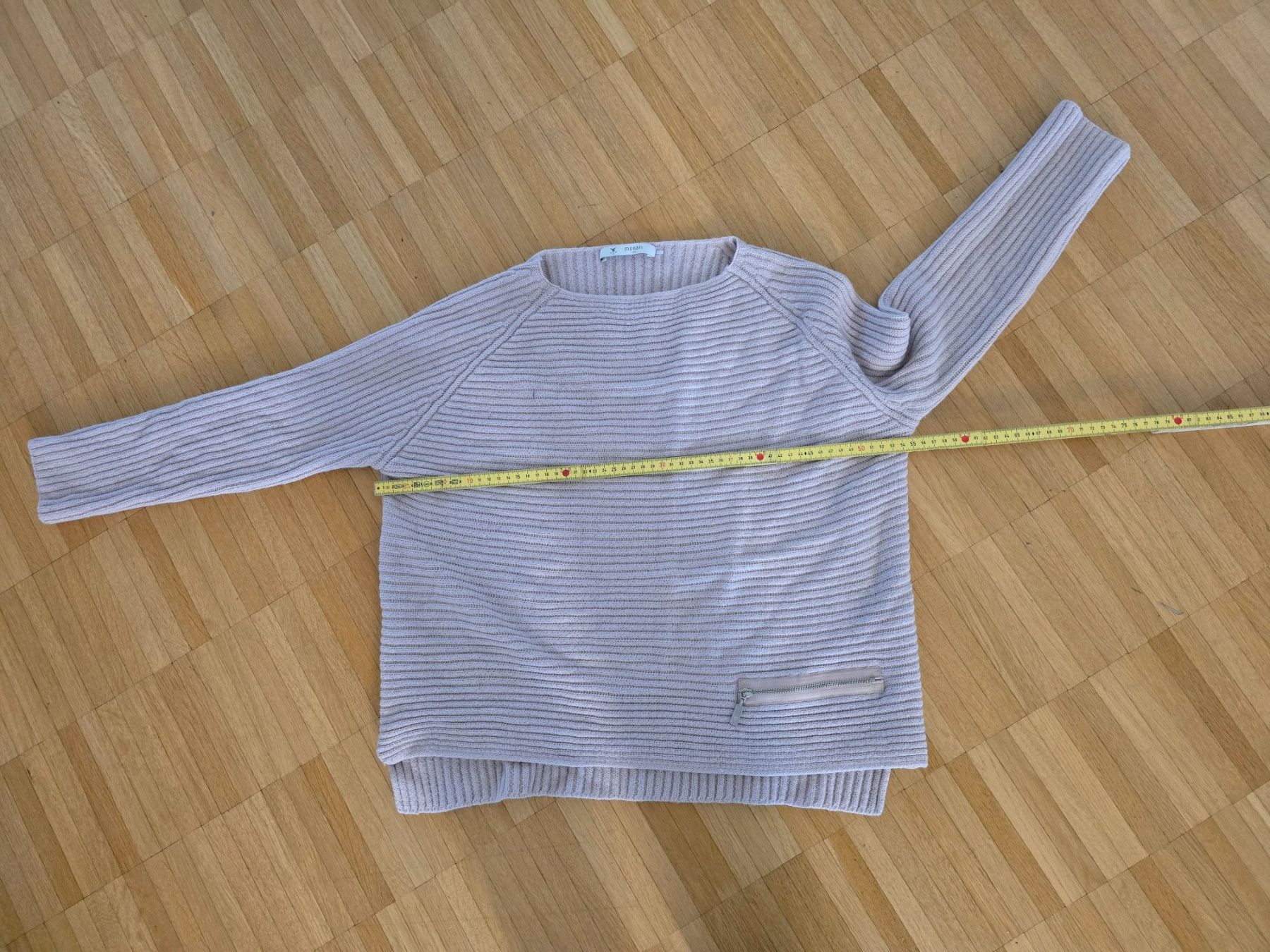 Monari Pullover & Sweatshirts: Grauer/Rosa Monari Strickpullover kuschelig warm – Gebraucht aus Laufenburg von may_r2st 6