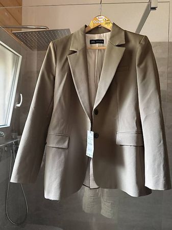 Blazer Zara beige taille M  NEUF avec étiquettes