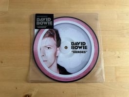 DAVID BOWIE tolle Heroes Picture disc Single 7"