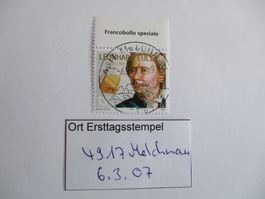 Voll Ort Ersttagsstempel 4917 Melchnau