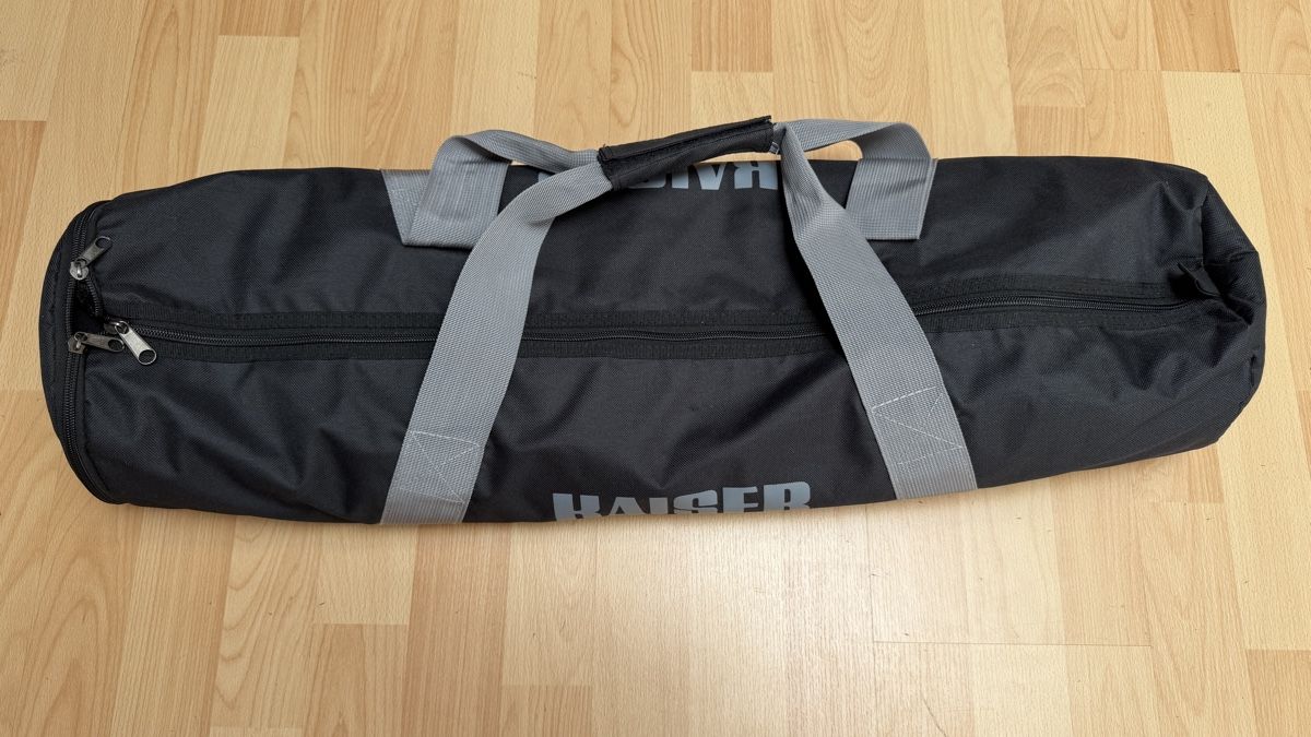 Kaiser Treppiedi & Teste: Kaiser Blitzlichtstative und Schirmhalter mit Tasche – Usato da Thun venduto da BanjoDan